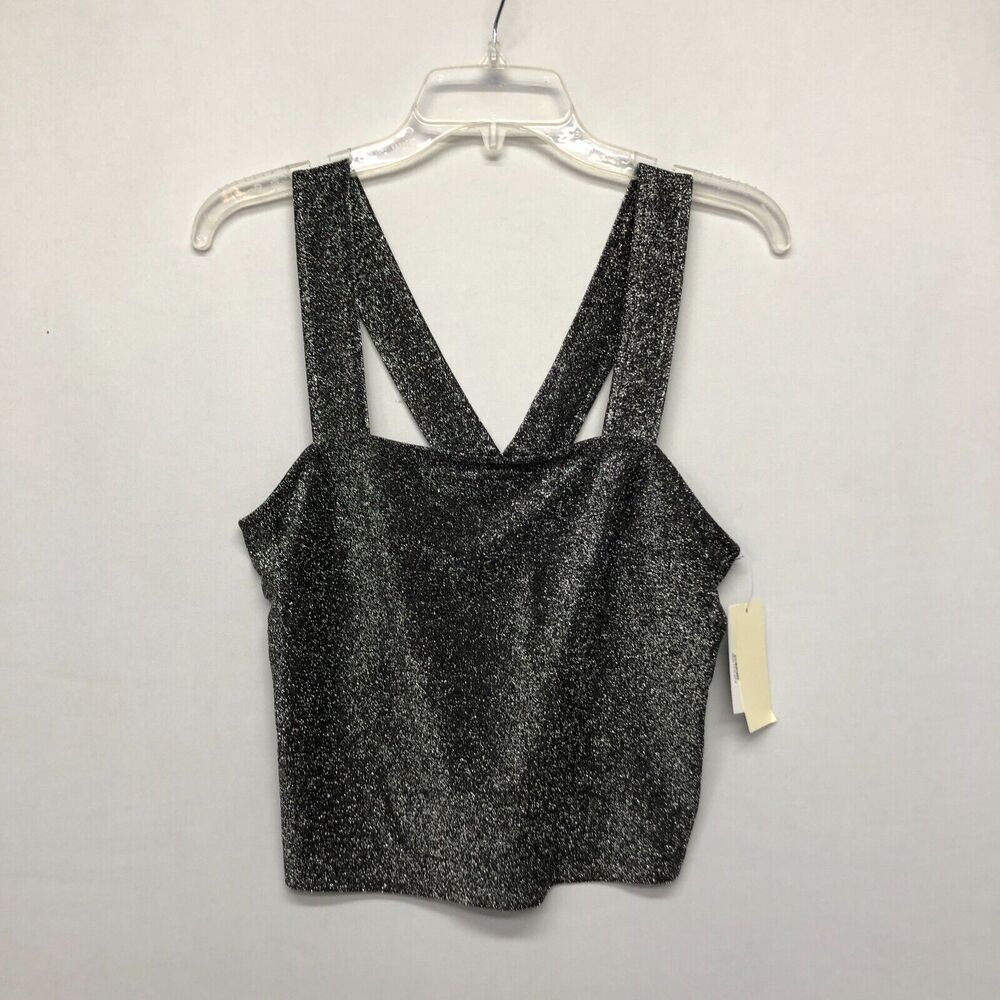 NWT Row A Women Sleeveless Sparkle Tank Top Blouse Size Medium M143 -4